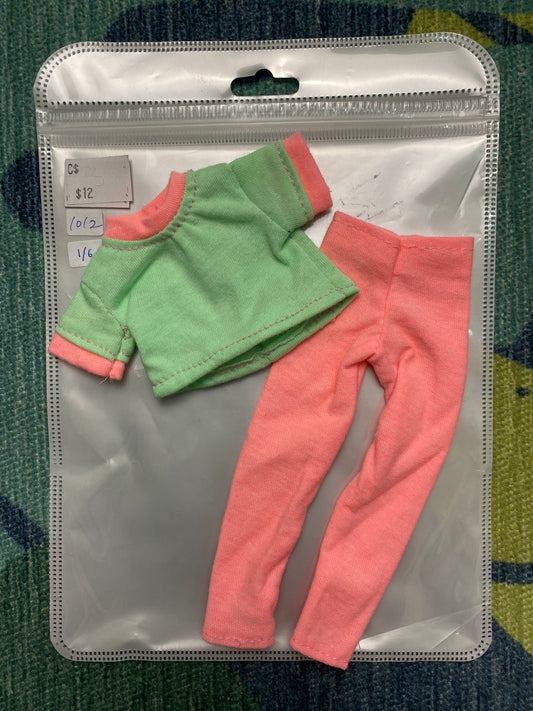 1/6 BJD clothes Pink/Green [ 1012 ]