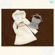 Load image into Gallery viewer, White Fur Knit Dress Set
