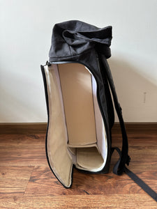 Mirai Carry Backpack [ CHARCOAL BLACK ]