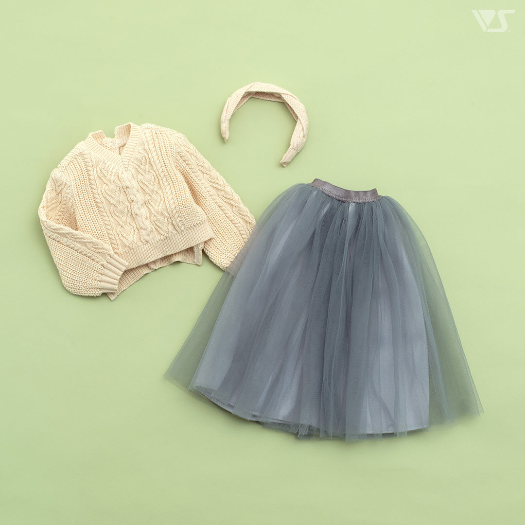 Loose Sweater & Tulle Skirt Set / Mini [Display Set]